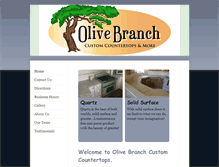 Tablet Screenshot of olivebranchcountertops.com